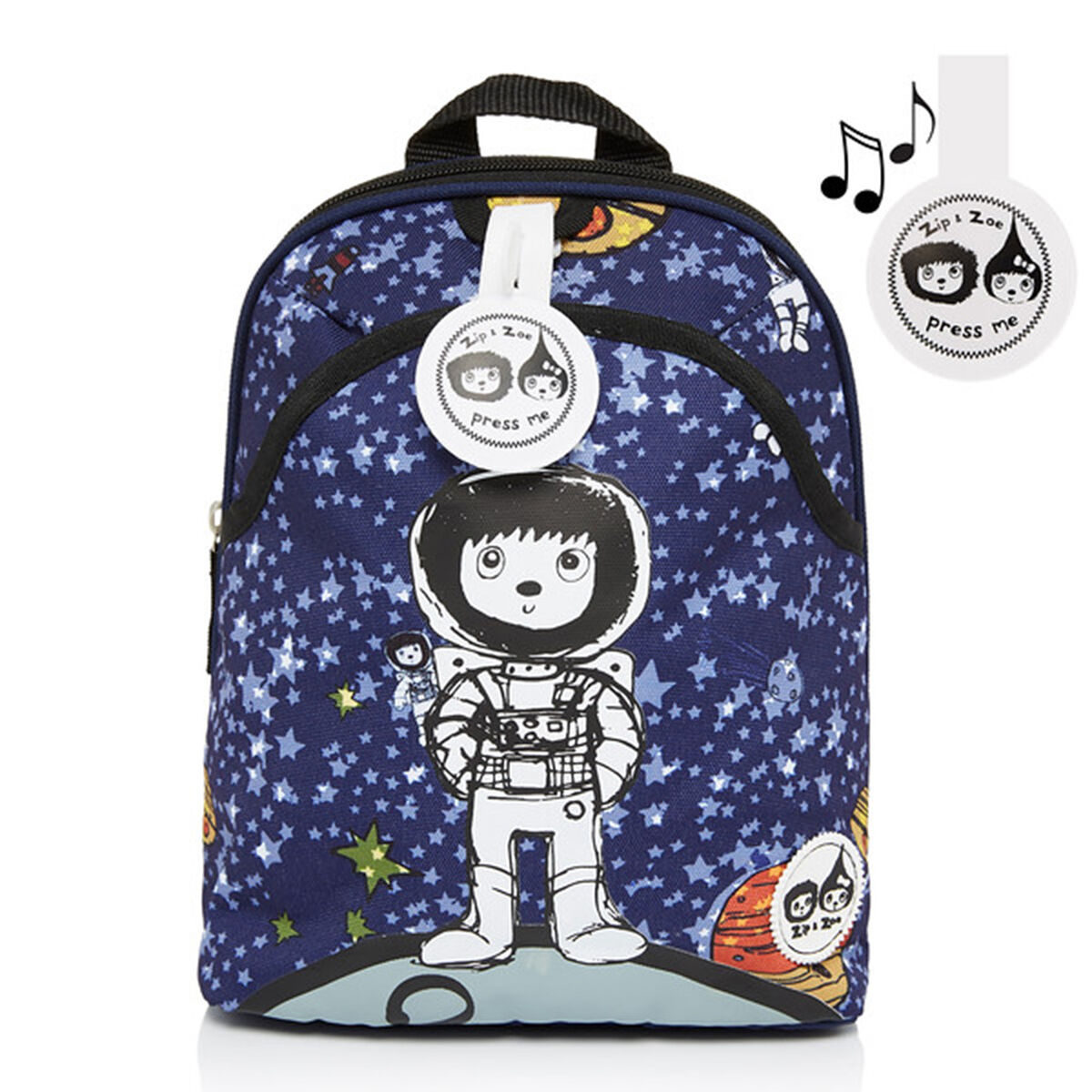 Mochila  Azul Zip Zoe Spaceman Mini Backpack