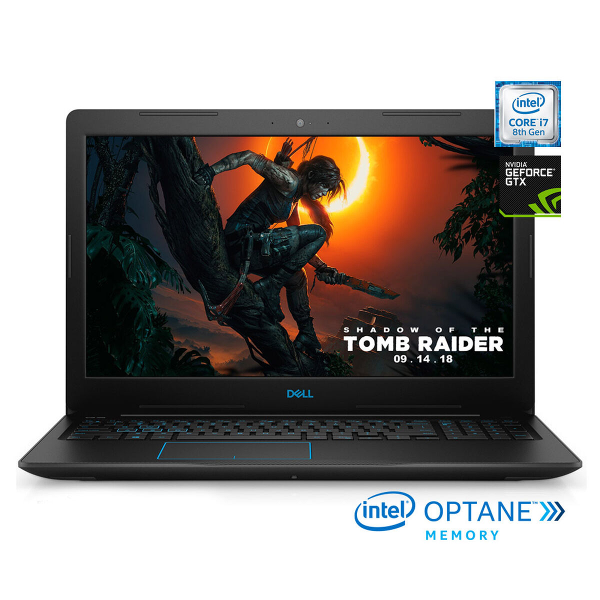 Notebook Gamer Dell 3579-7283 Core i7- 8750H 8GB 1TB 15.6" NVIDIA GTX1050Ti + 16GB Optane