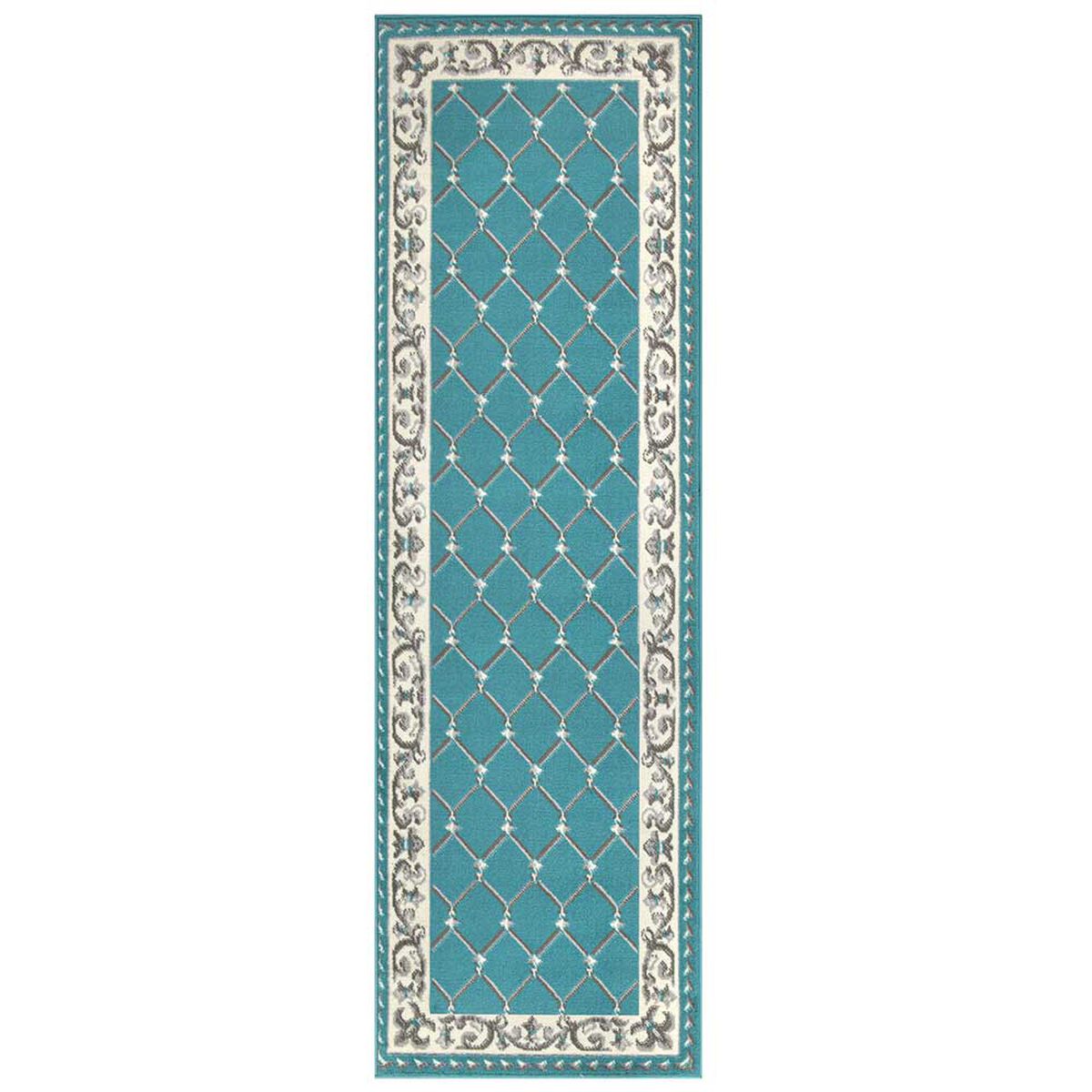 Alfombra de Pasillo Modalfo Kashan King Azul 66 x 430 cm