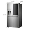 Refrigerador Side By Side LG LS65SXN 601 lts. Instaview Door-in-door