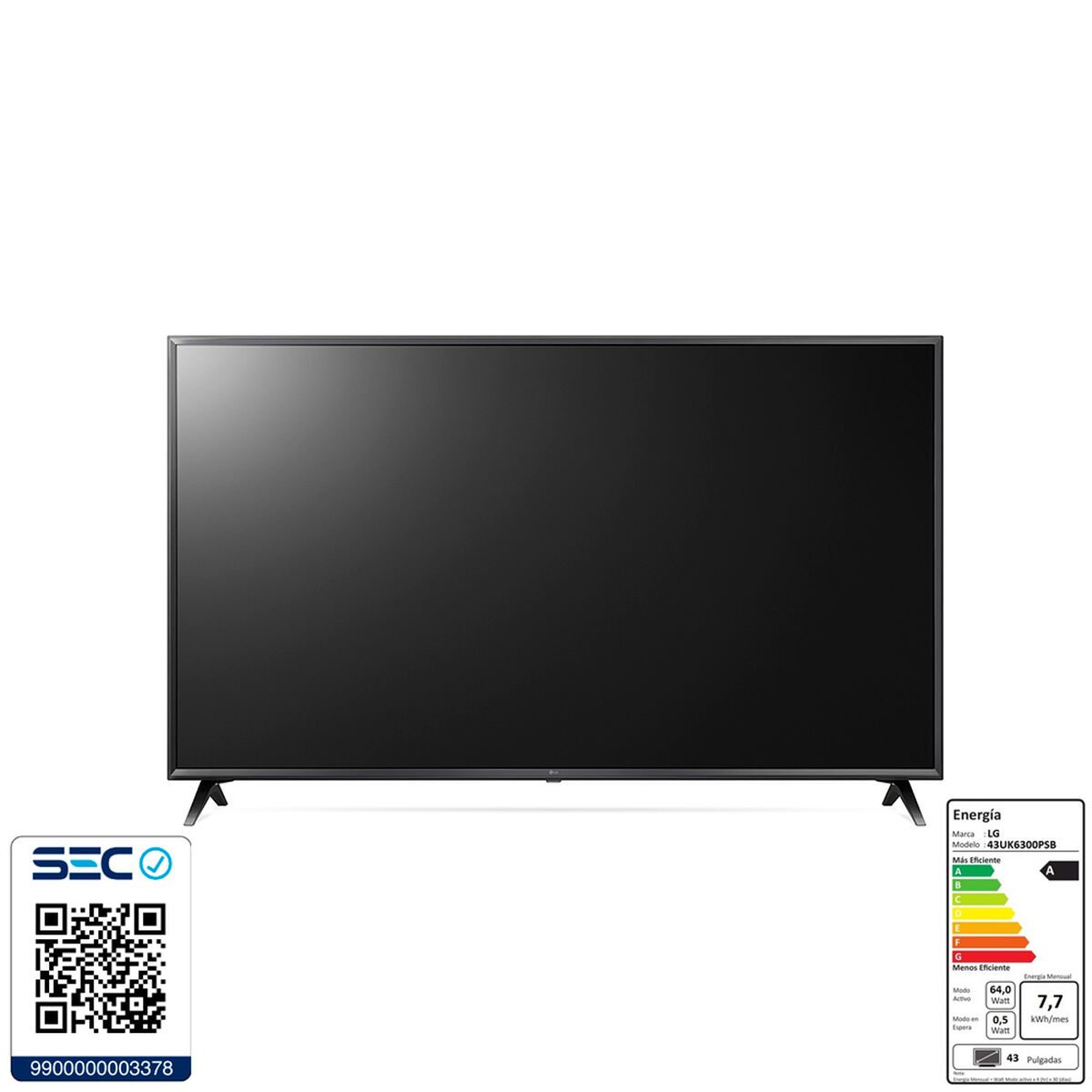 LED 43" LG 43UK6300 Smart TV Ultra HD