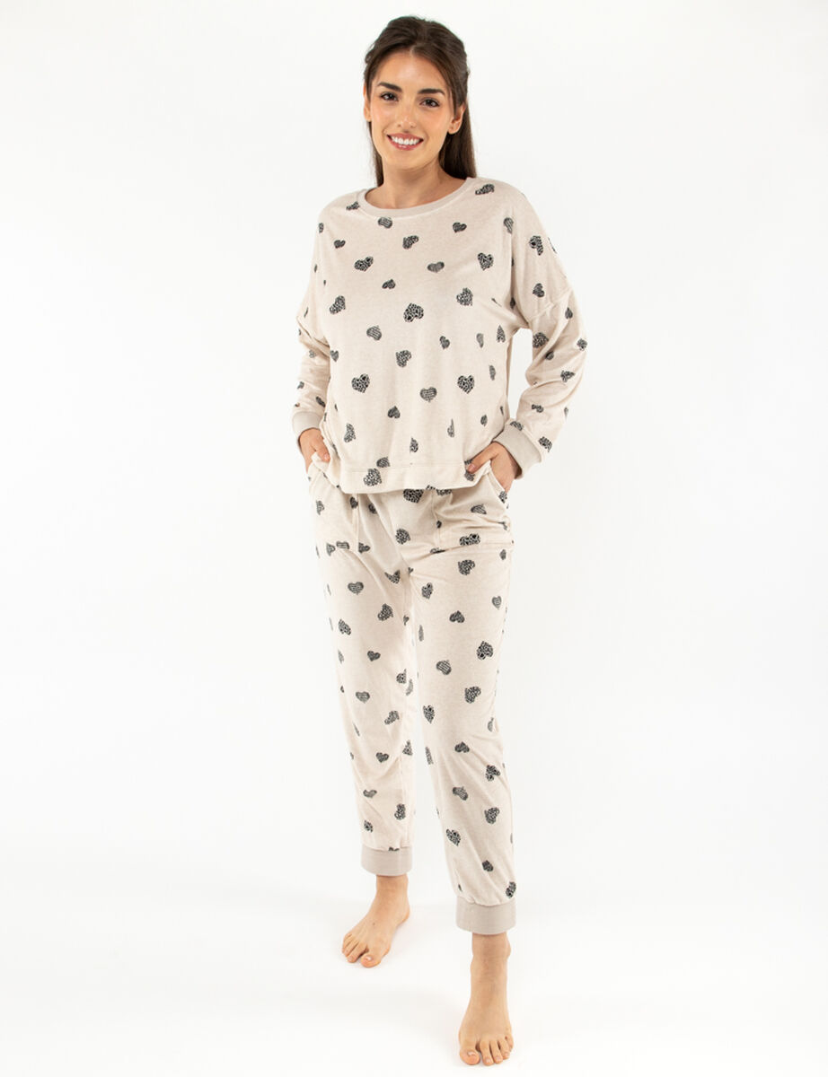 Pijama 2 Piezas Corazones Mujer Icono