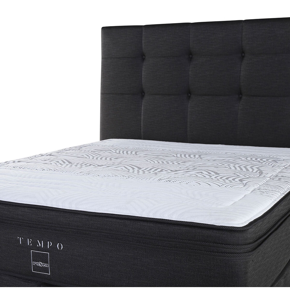 Box Spring King Tempo + Set Maderas Issey