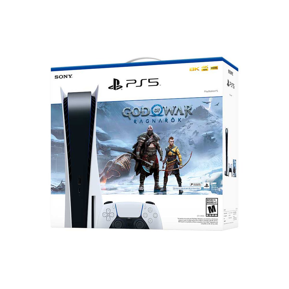 Consola Sony PlayStation 5 con Disco + Juego God Of War Ragnarok