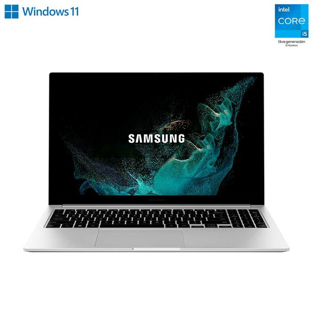 Notebook Samsung Galaxy Book 3 Core i5 8GB 512GB SSD 15,6" Plata