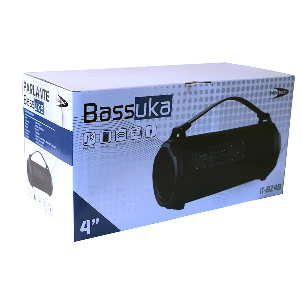 Parlante Bluetooth Bazooka Introtech Negro