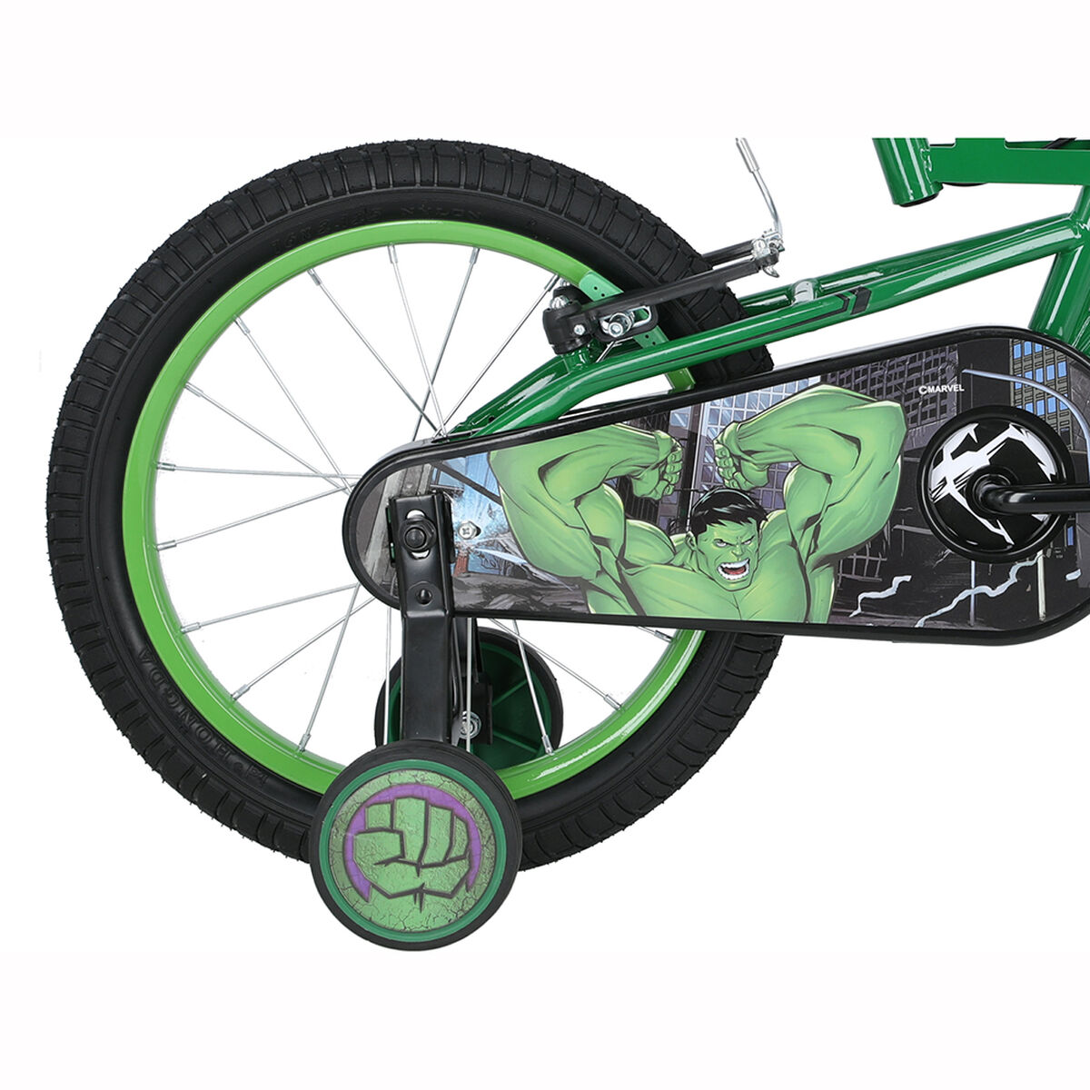 Bicicleta Niño Disney Hulk Aro 16 Verde