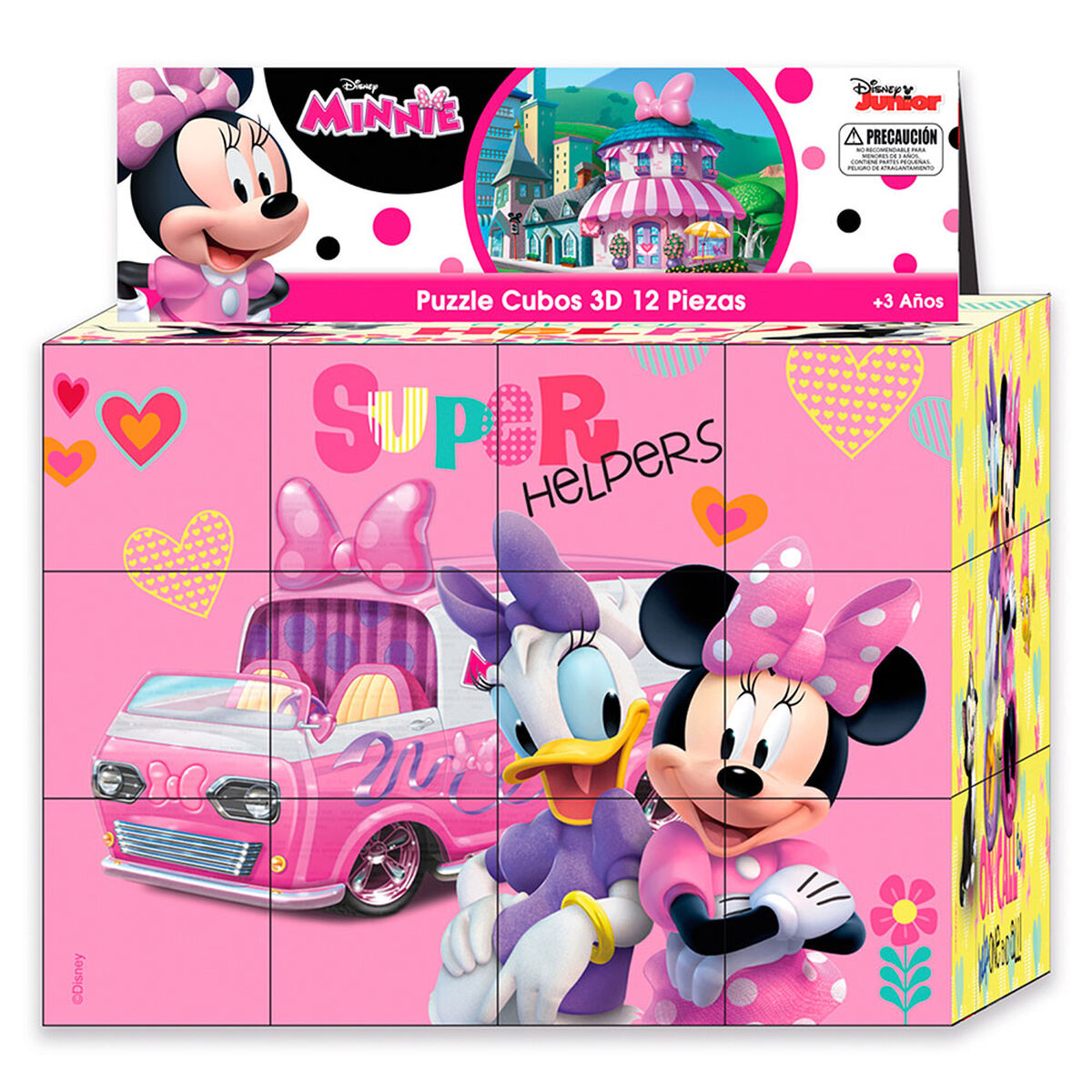 Puzzle Cubos 3D 12 Piezas Minnie Disney