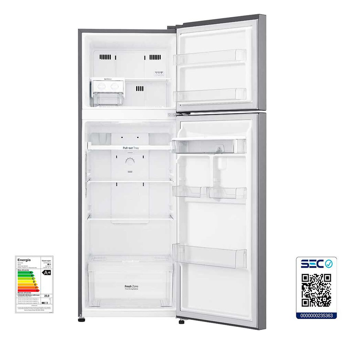Refrigerador No Frost LG LT32WPP 312 lt