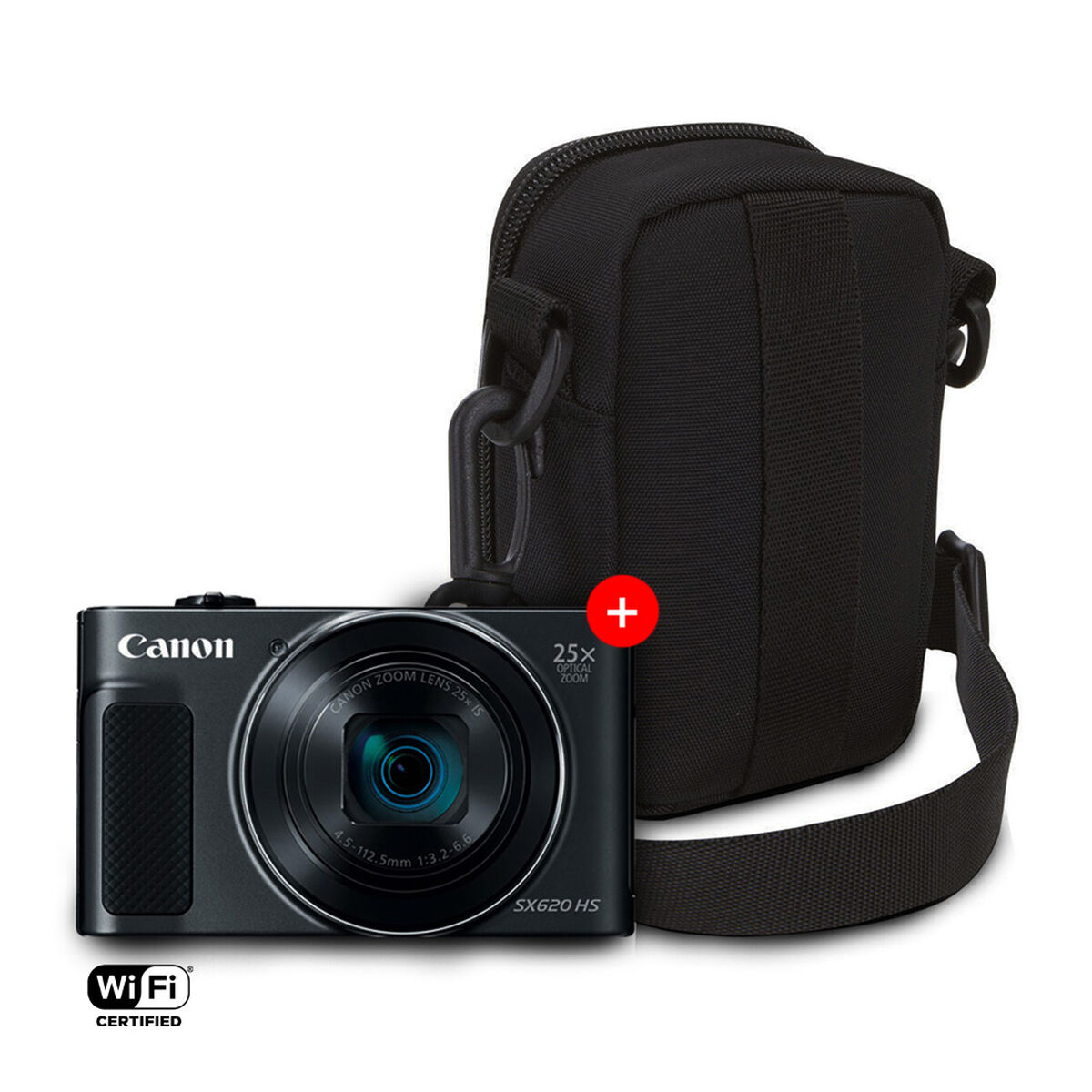 Cámara Digital Canon SX 620 3" + Bolso Case Logic QPB-202