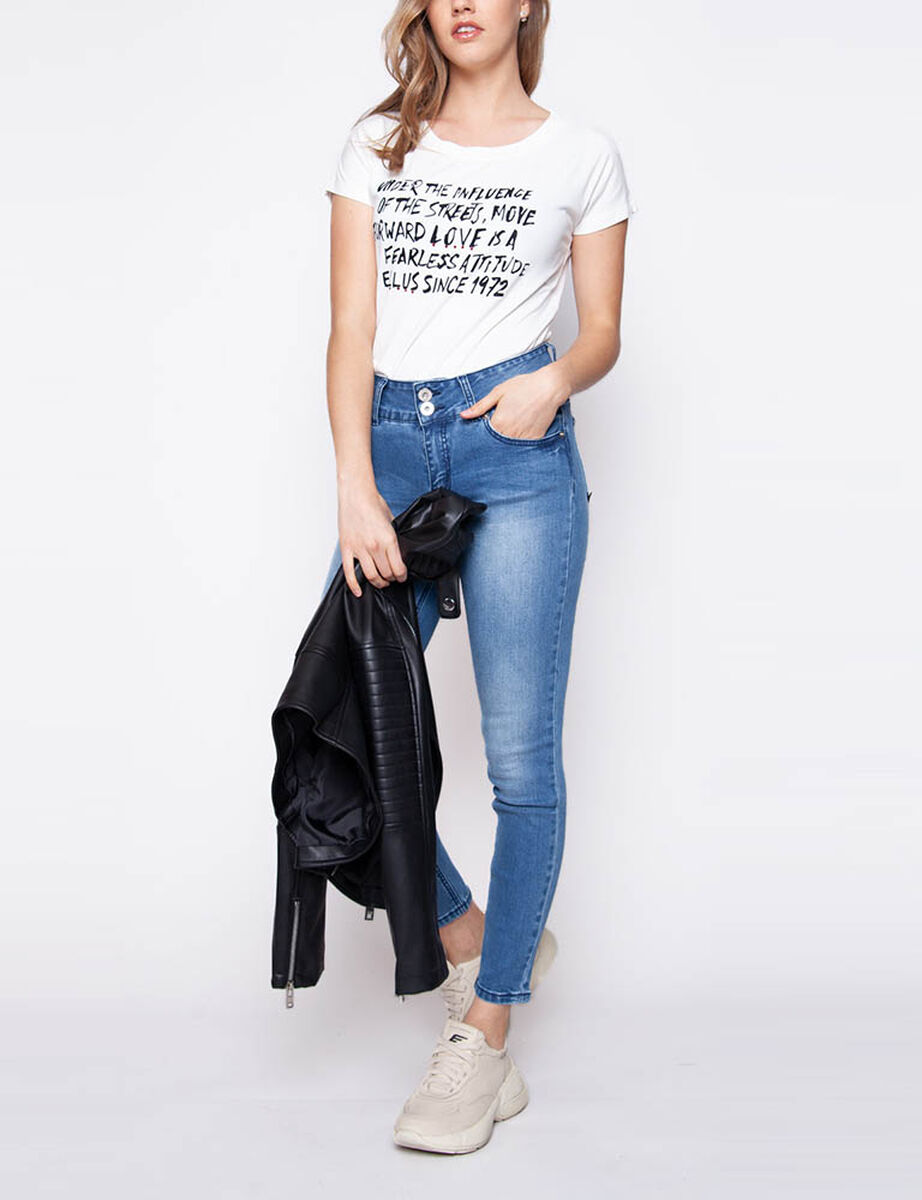 Jeans Cropped Mujer Ellus