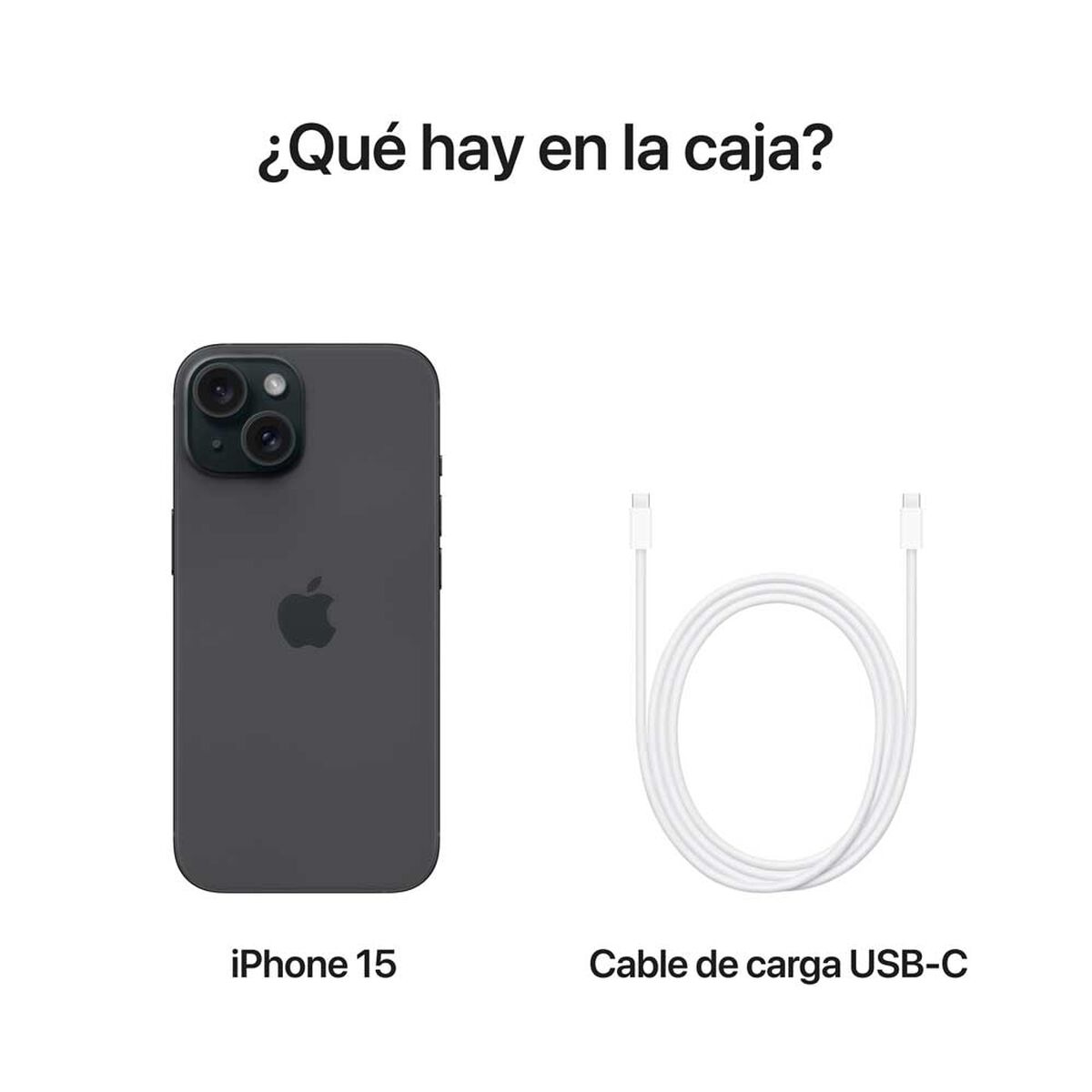 Celular Apple iPhone 15 256GB 6,1" Negro Liberado