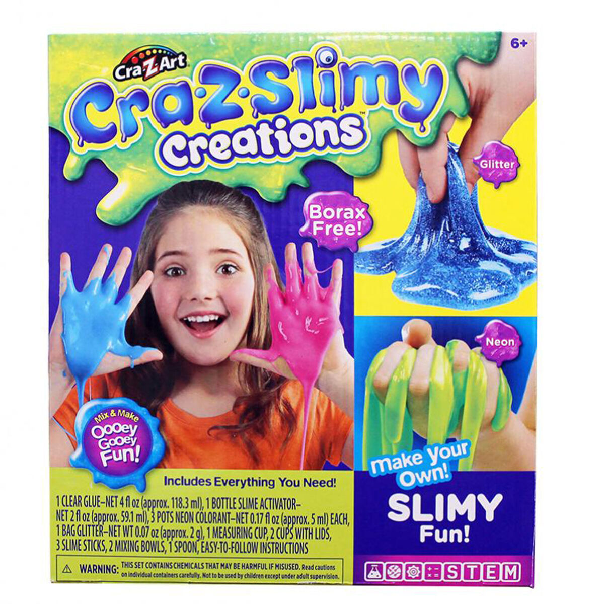 Crazslime - Kit Para Hacer Slime de Colores y Brillantes