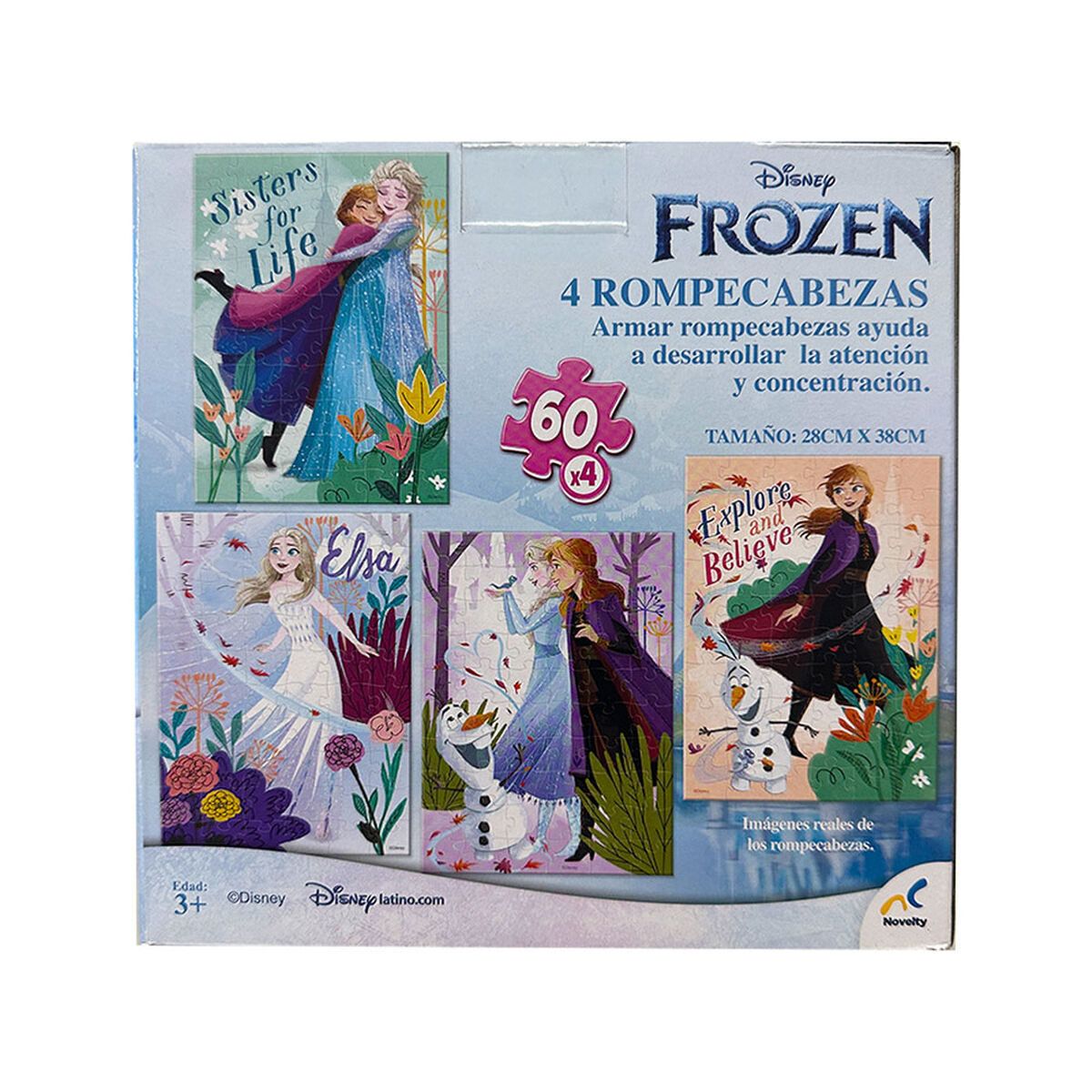 Puzzle 4 en 1 Frozen 60 Piezas Disney