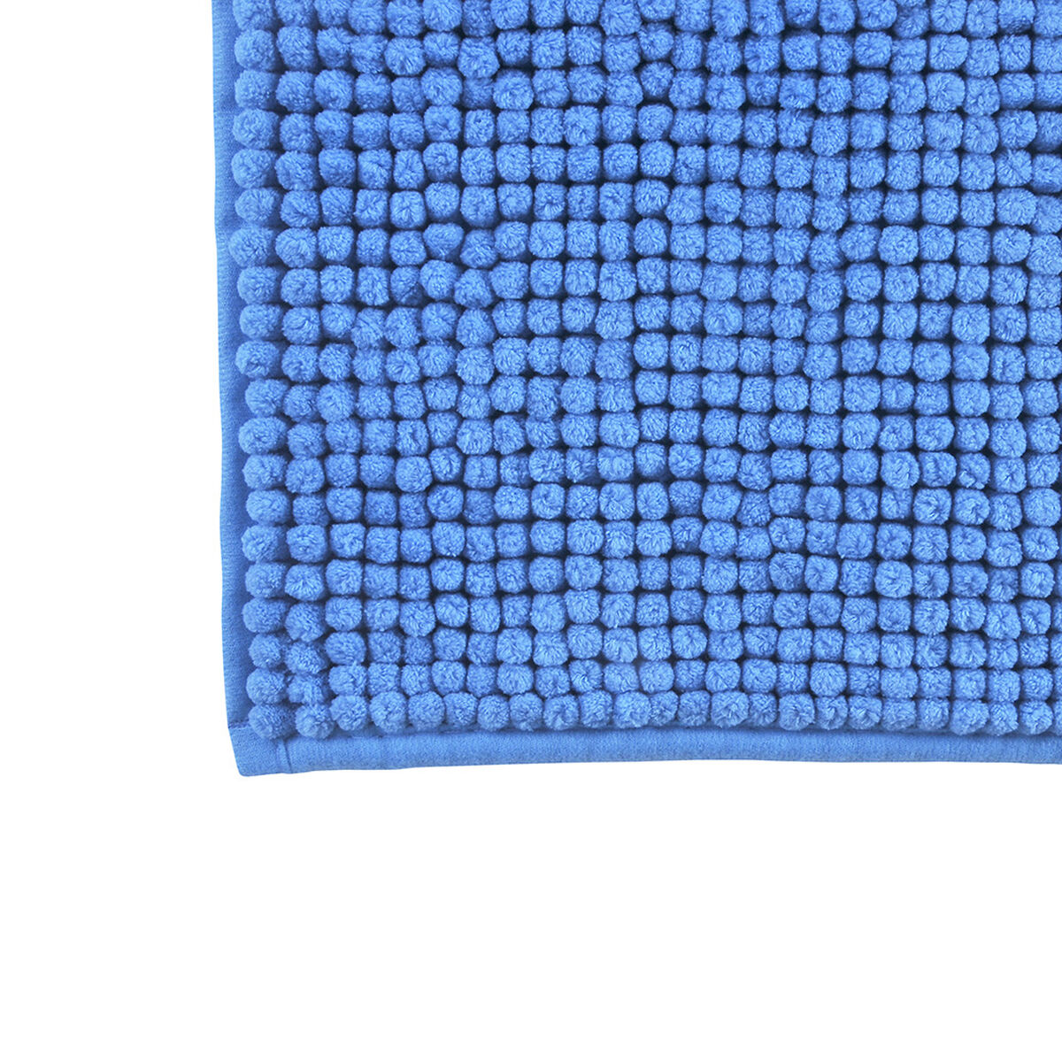 Piso de Baño Mashini Shaggy Azul 40 x 60 cm