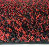 Alfombra Shaggy Bicolor 150 X 200 Cm Red Black