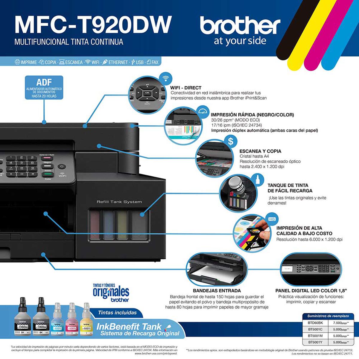 Multifuncional Brother MFC-T920DW Wi-Fi