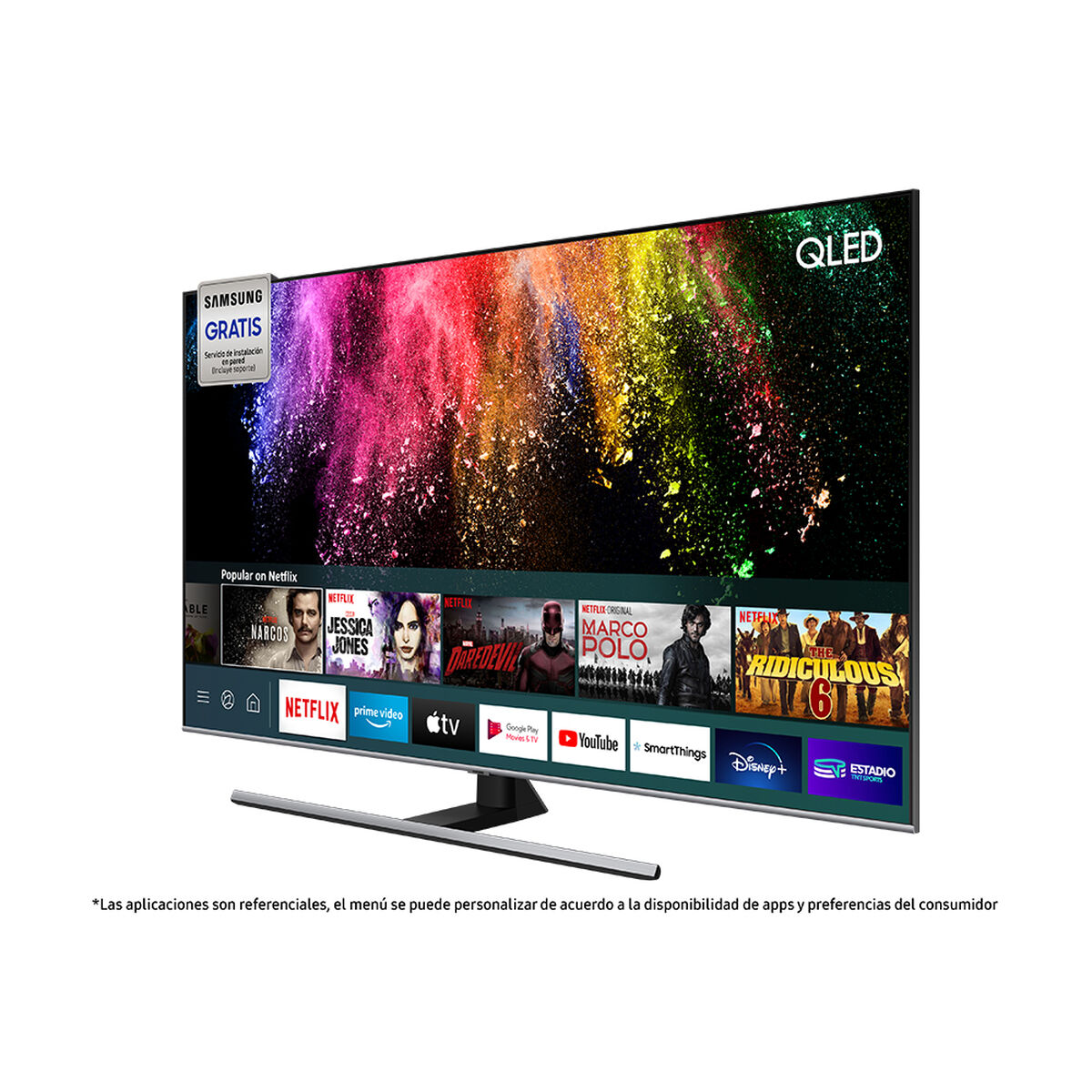 QLED 65" Samsung Q70T Smart TV 4K UHD