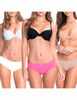 Pack 3 Sostenes Copa B Push Up Mujer Intime