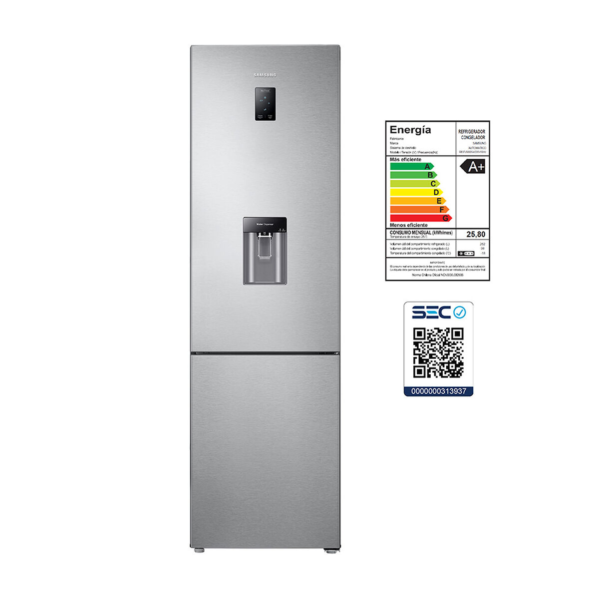 Refrigerador No Frost Samsung RB37J5800SA/ZS 360 lt