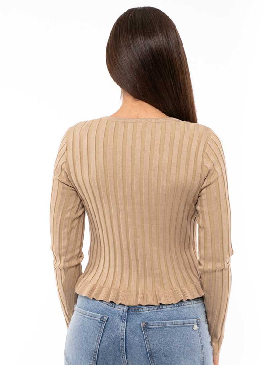 Sweater Cuello V Mujer Fiorucci