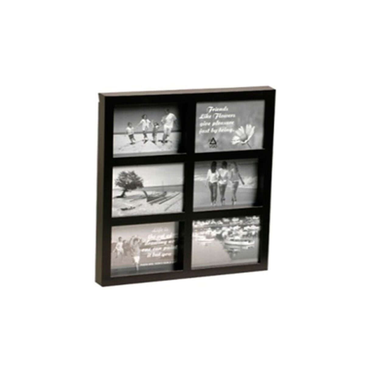 Portaretrato VGO Collage Box 10x15 cm x6 F Negro
