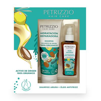 Set Shampoo Argán + Óleo Argán Petrizzio
