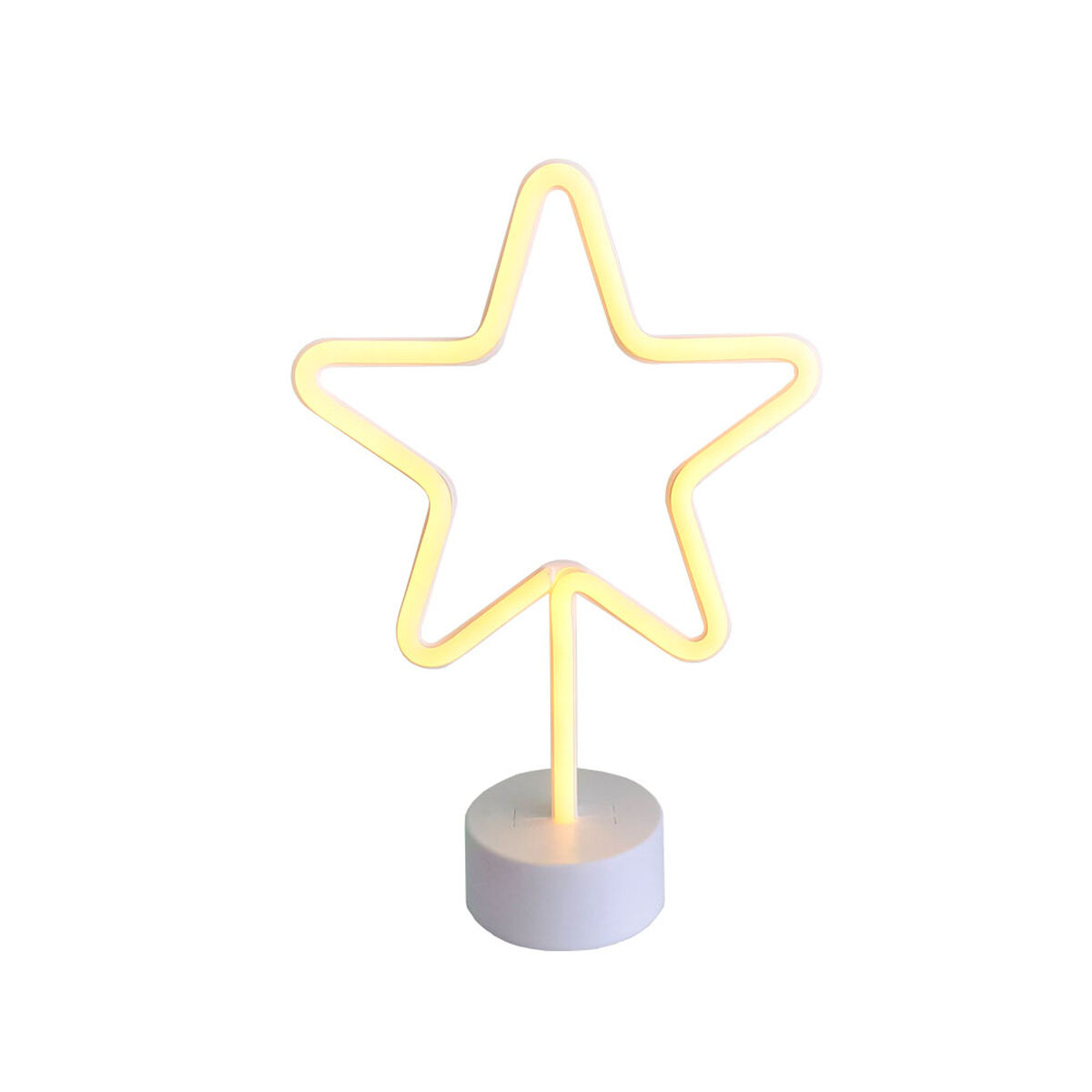 Lámpara LED Neón Ledzone con forma de Estrella