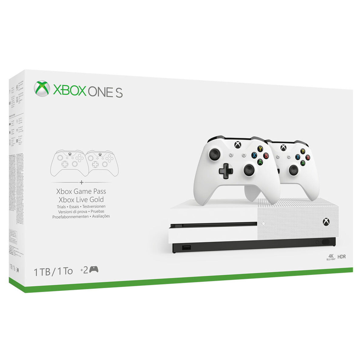 Consola Xbox One S 1TB + 2 Controles