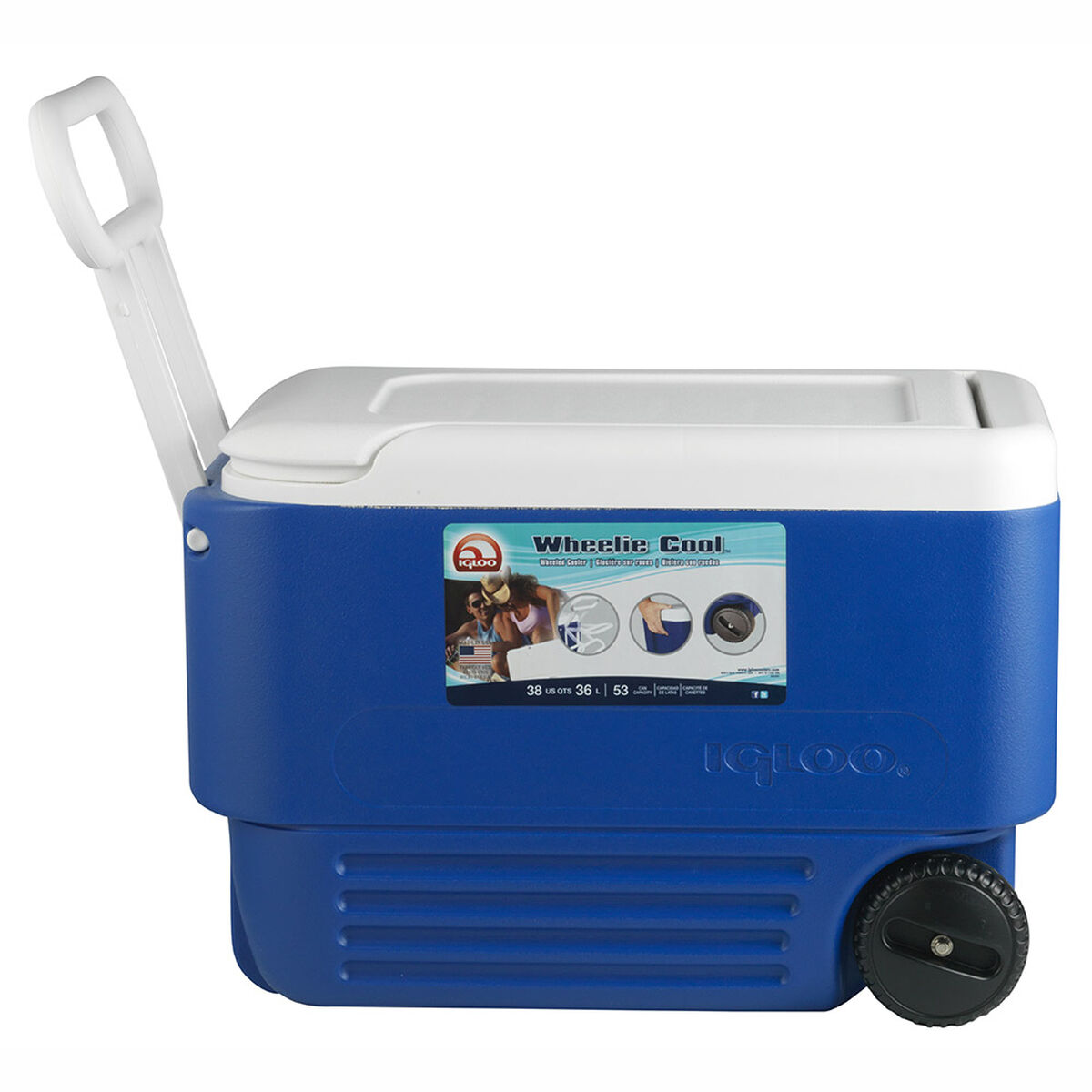 Cooler Igloo Wheelie 36 L con Ruedas Azul