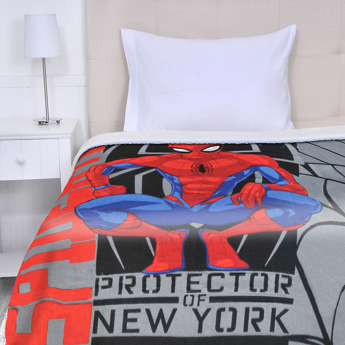 Frazada Polar Disney Spiderman Dark 150 x 200 cm