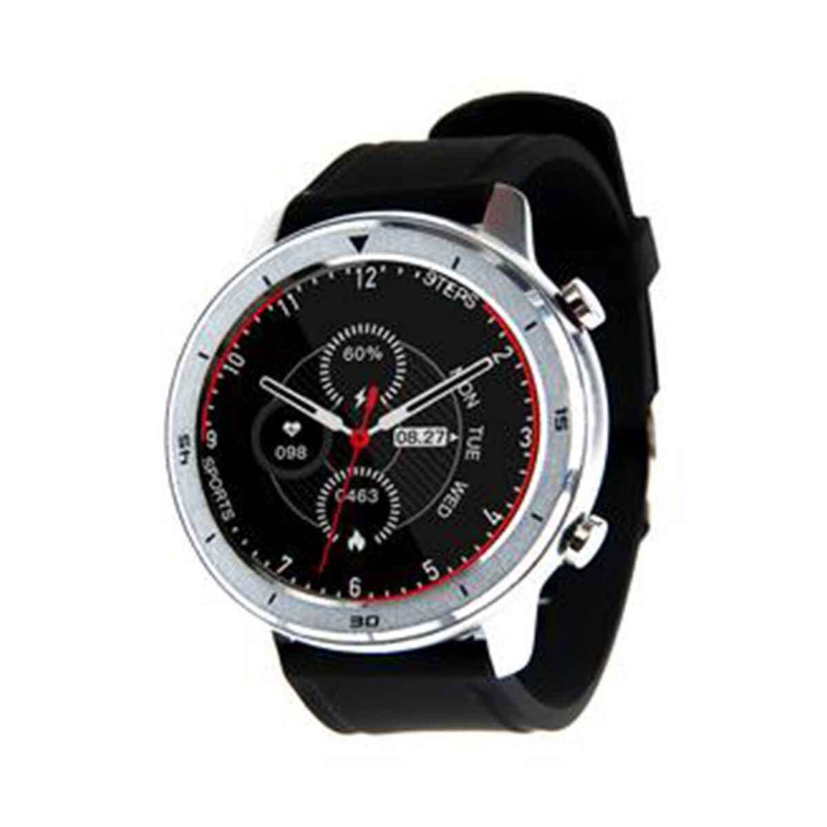 Smartwatch Lhotse RD7 1,3" Plateado Negro