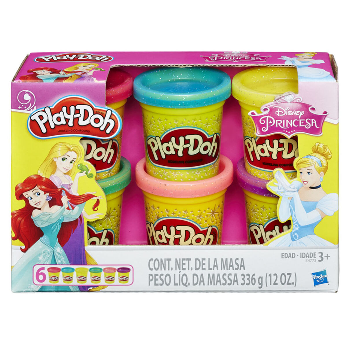 Play-Doh 6 Pack Latas Princesas Disney