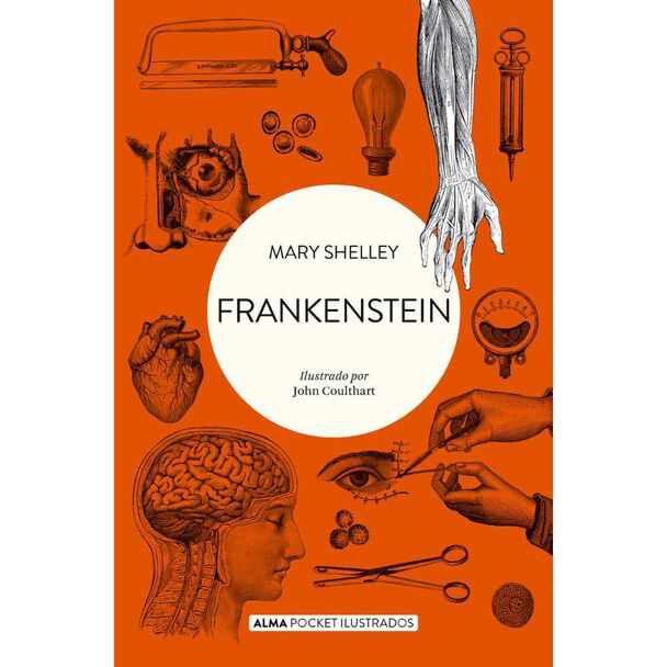 Libro Frankenstein Pocket Ilustrado Mary Shelley Editorial Alma