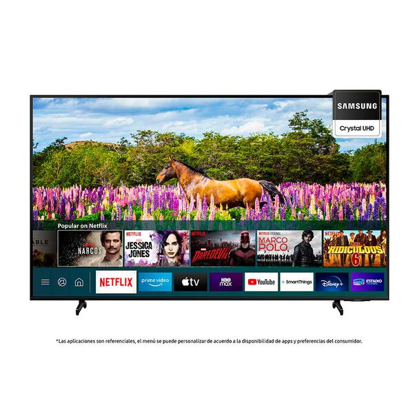 LED 60" Samsung UN60BU8000GX Smart TV 4K UHD 2022