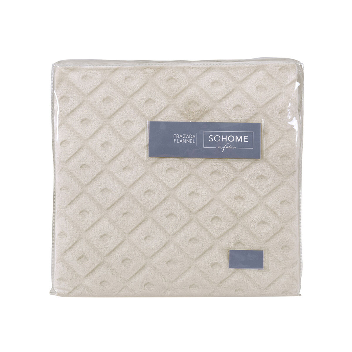 Frazada Emboss Flannel Sohome by Fabrics 1,5 Plazas Abstracto
