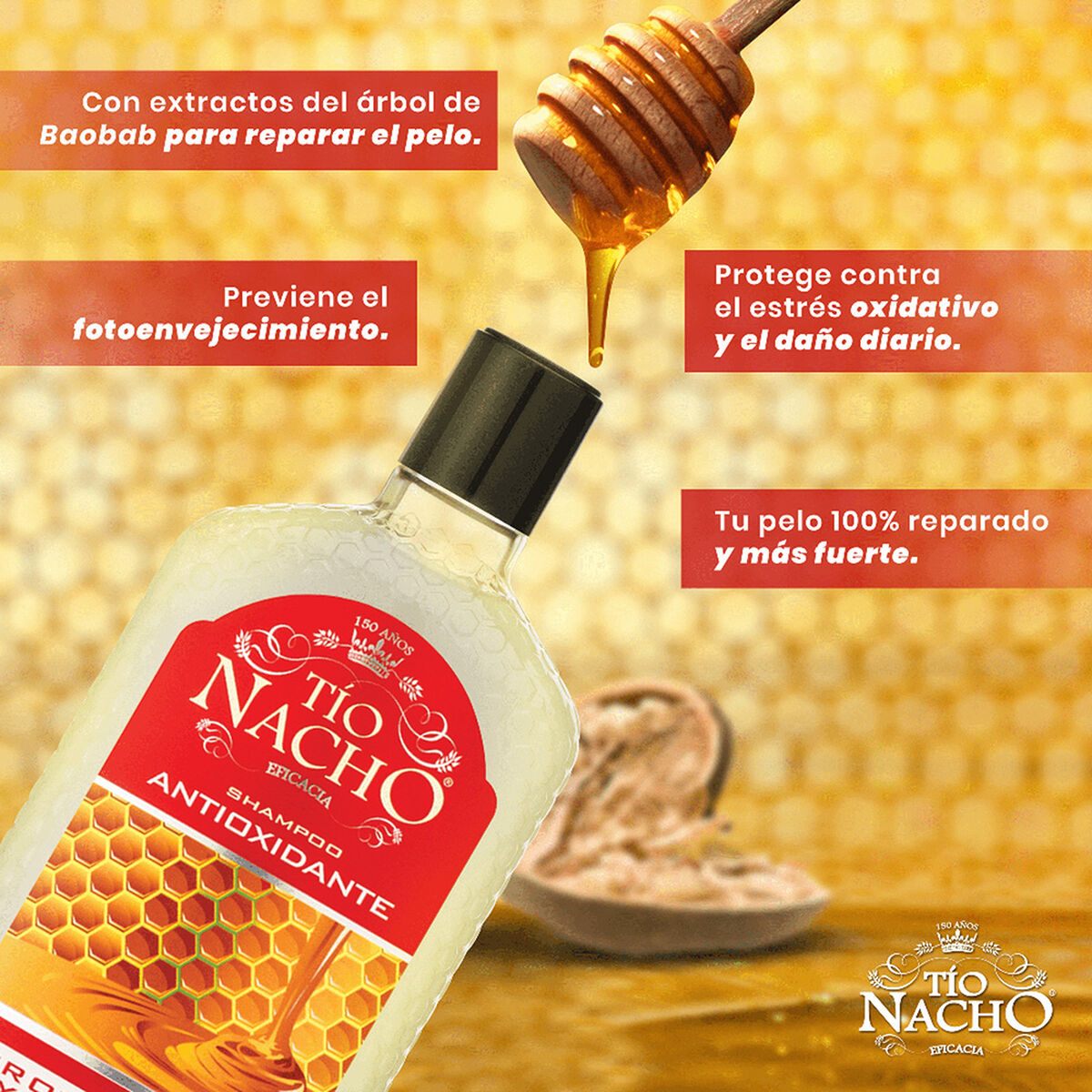 Pack Tío Nacho Antioxidante Shampoo + Acondicionador