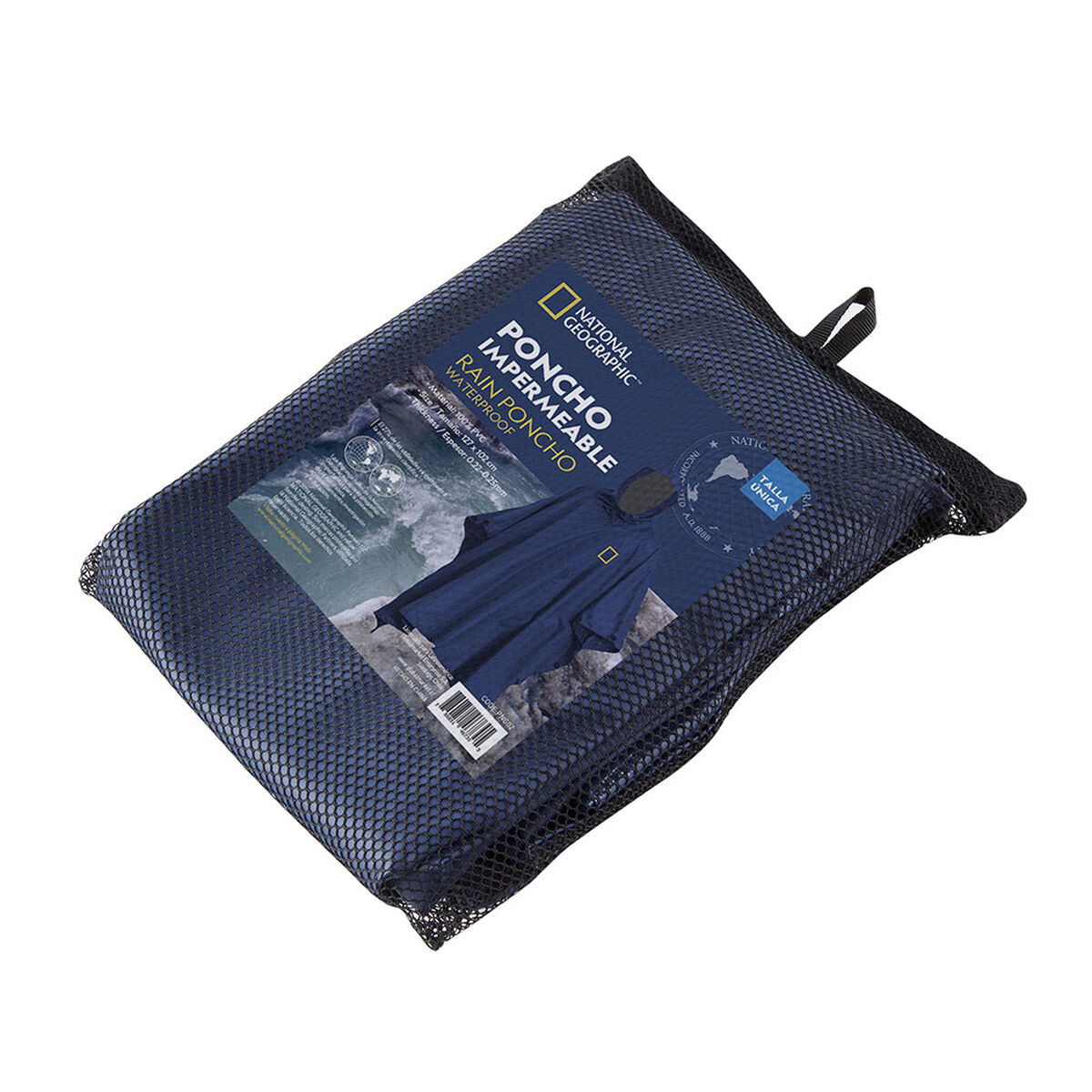 Poncho National Geographic Impermeable Azul
