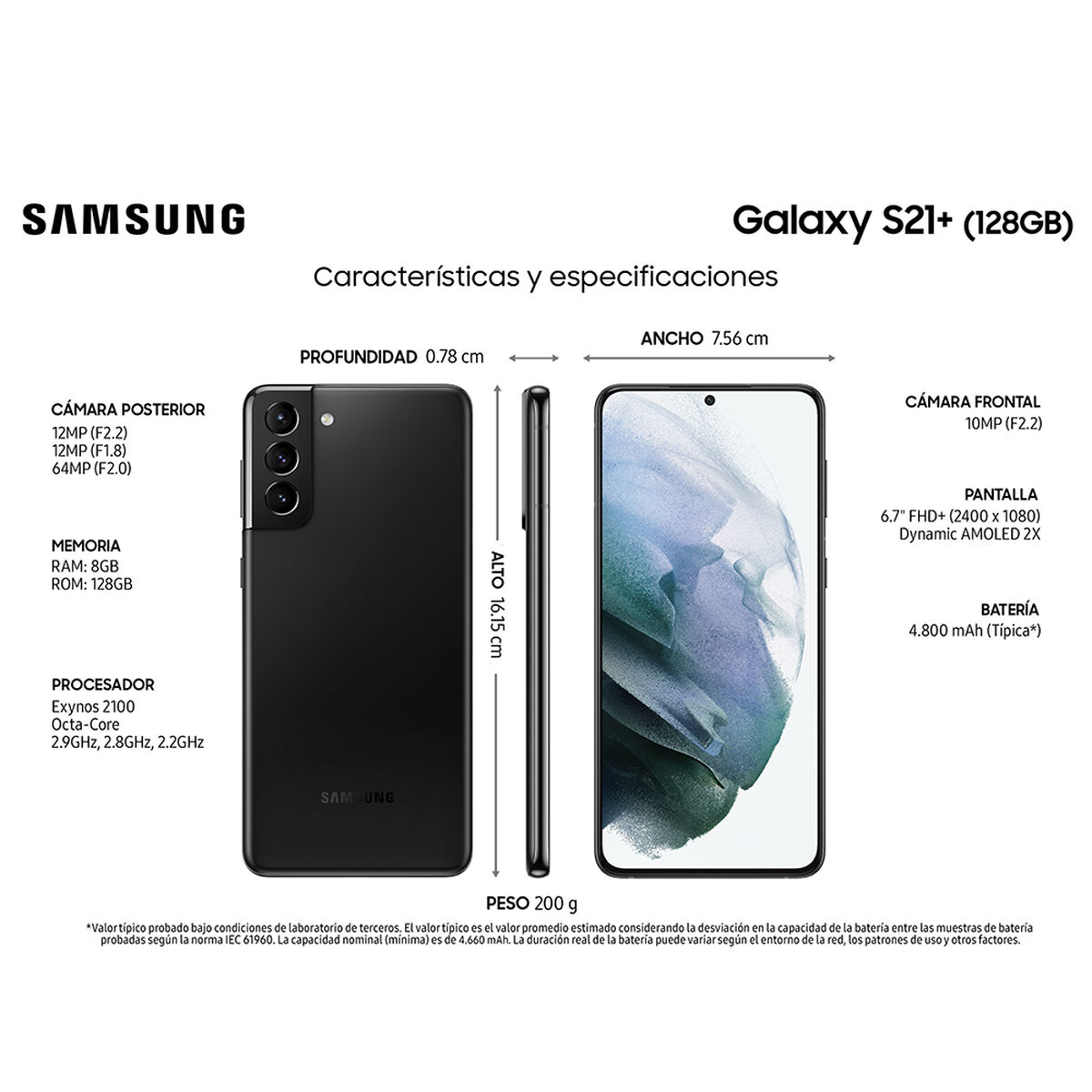 Galaxy S21+: características y precio. Galaxy S21 Plus: especificaciones,  cámara