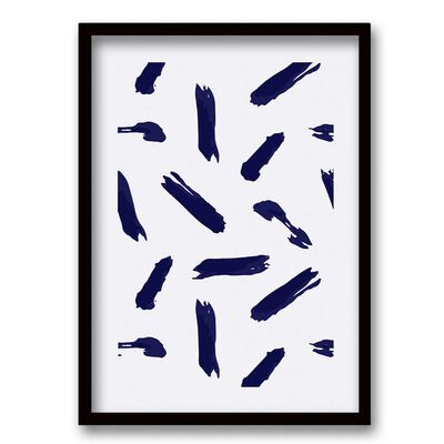 Cuadro Decorativo Retela Abstracto Azul 40 x 30 cm