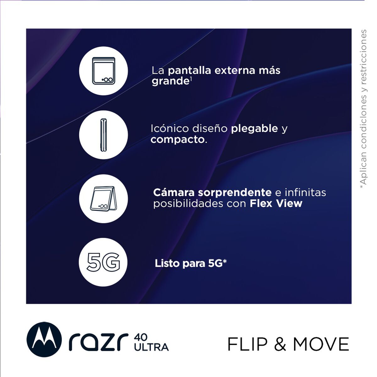 Celular Motorola Razr 40 Ultra 512GB 6,9" Negro Infinito Liberado