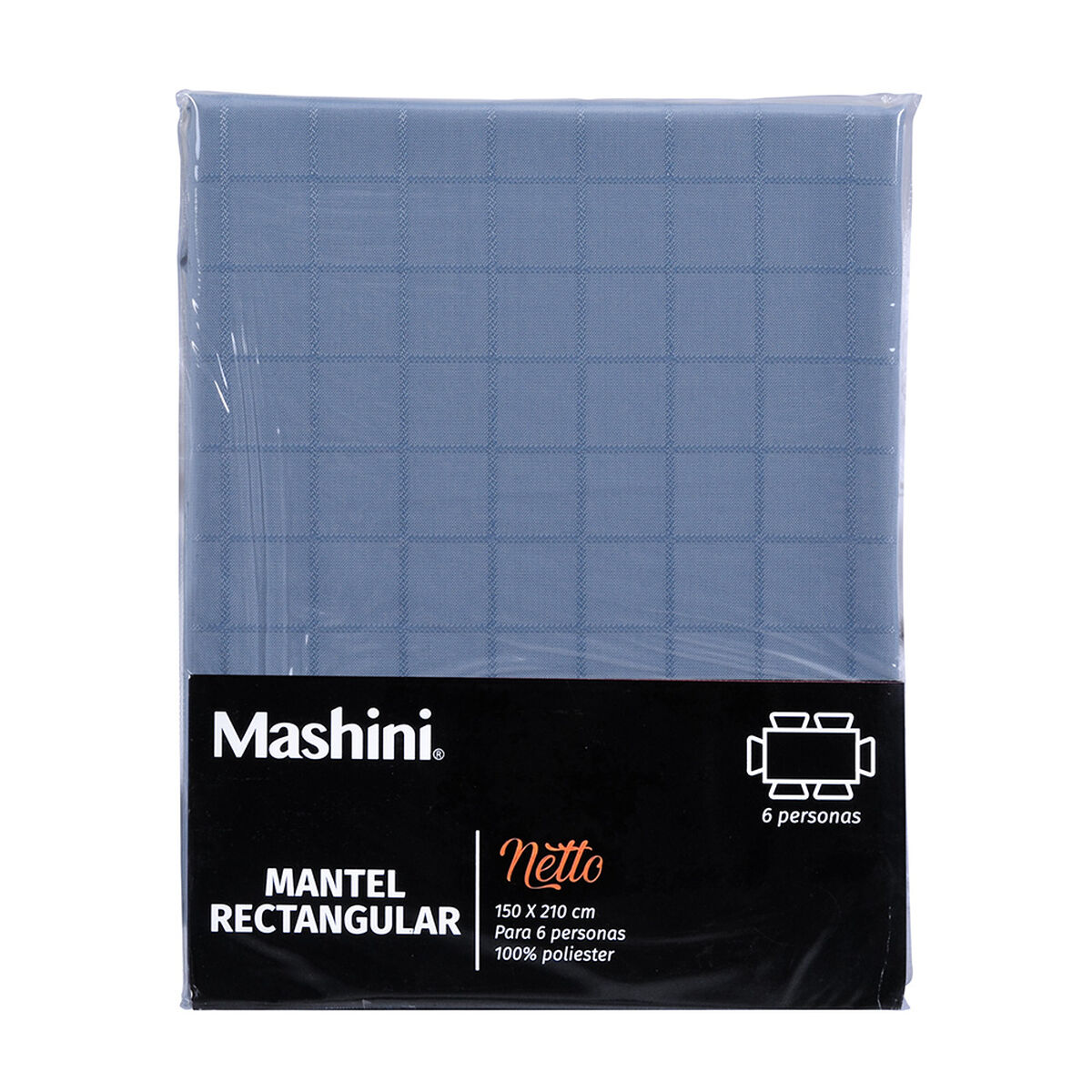 Mantel Mashini Netto Azul 150 x 210 cm