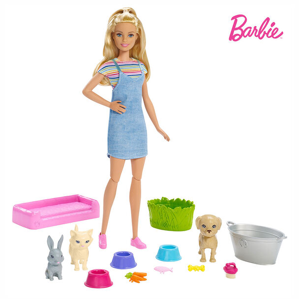 Barbie Baño de Perritos