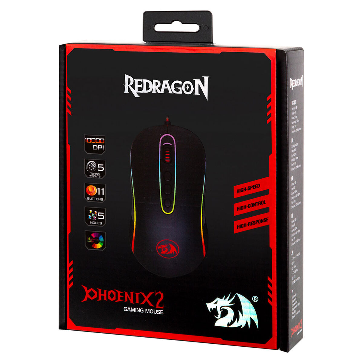 Mouse Gamer Redragon RGB Phoenix Chroma