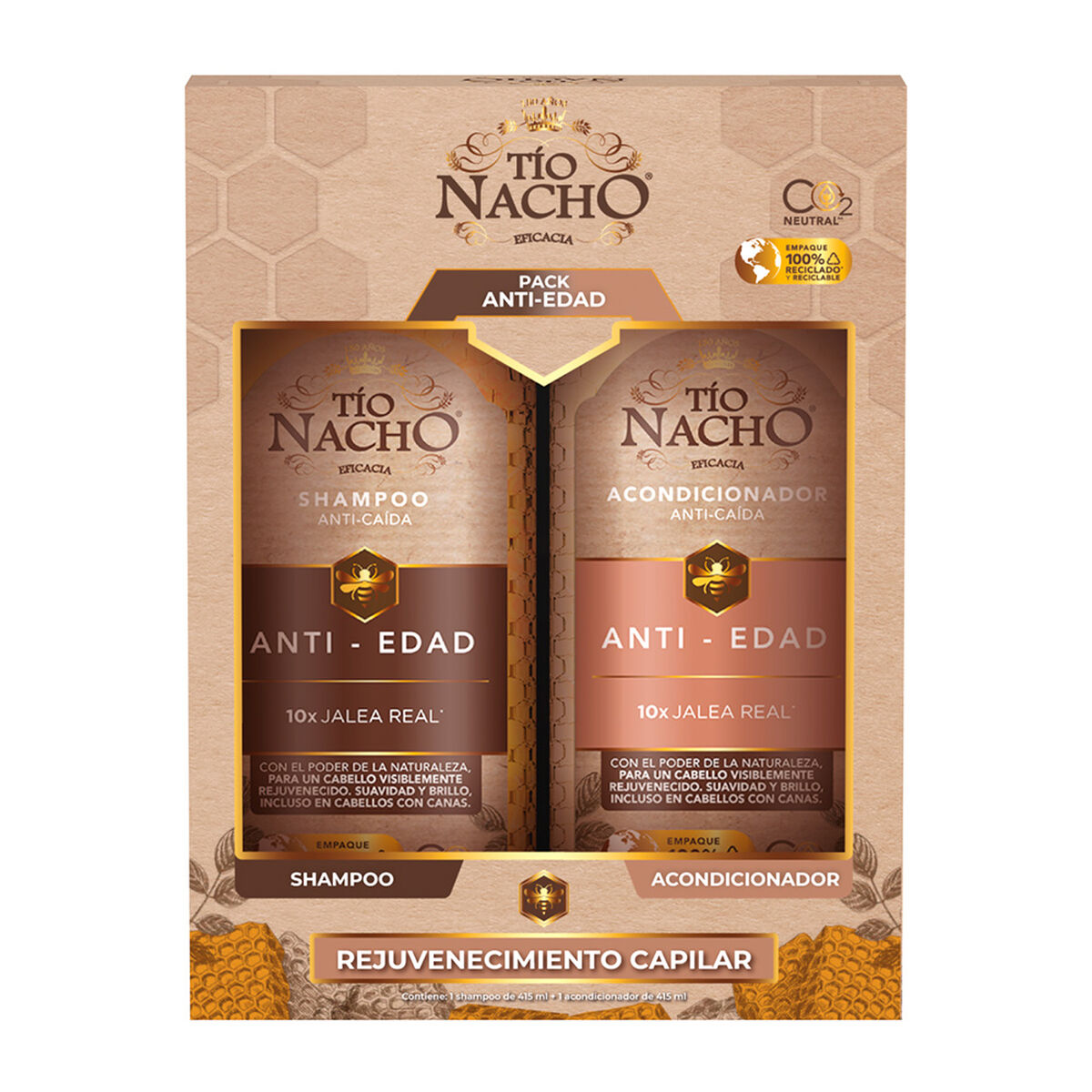 Pack Tío Nacho Jalea Real Shampoo + Acondicionador