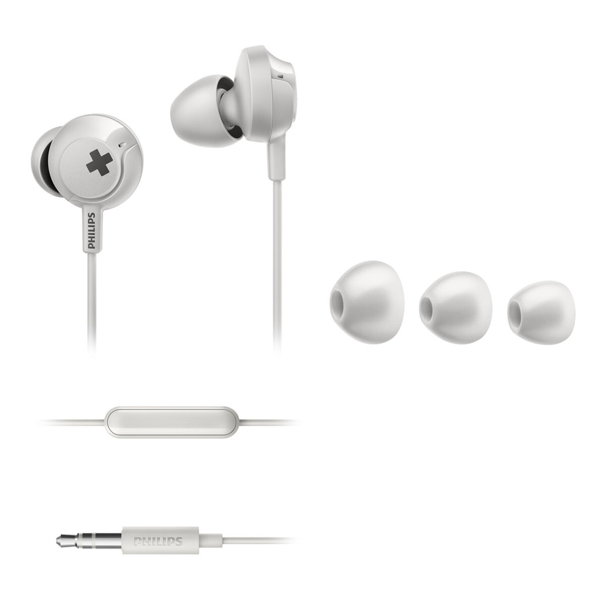 Audífonos In Ear Philips SHE4305WT BASS+ Blancos