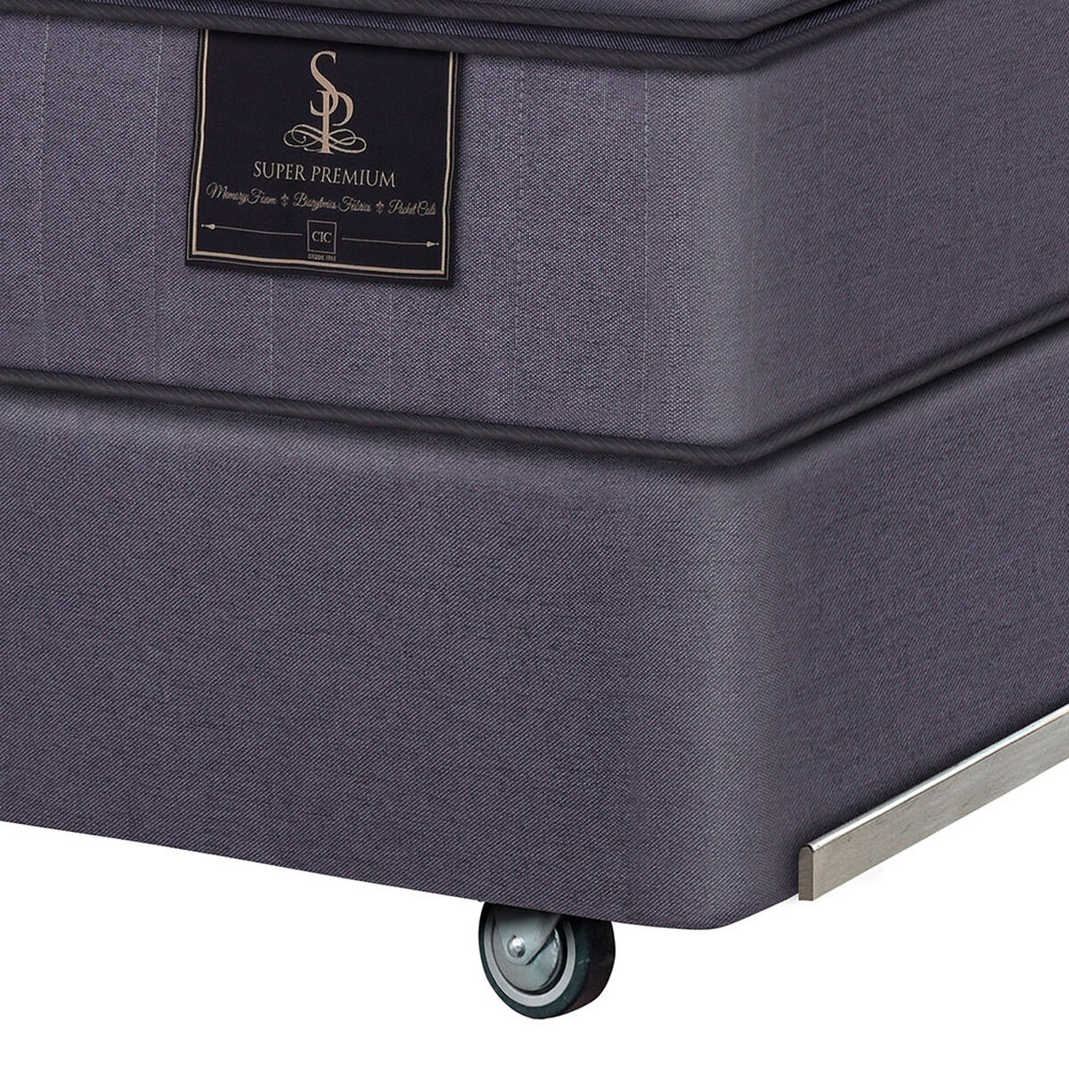 Box Spring Prado Box Spring Súper Premium CIC 2 Pl + Set Maderas Tori | laPolar.cl