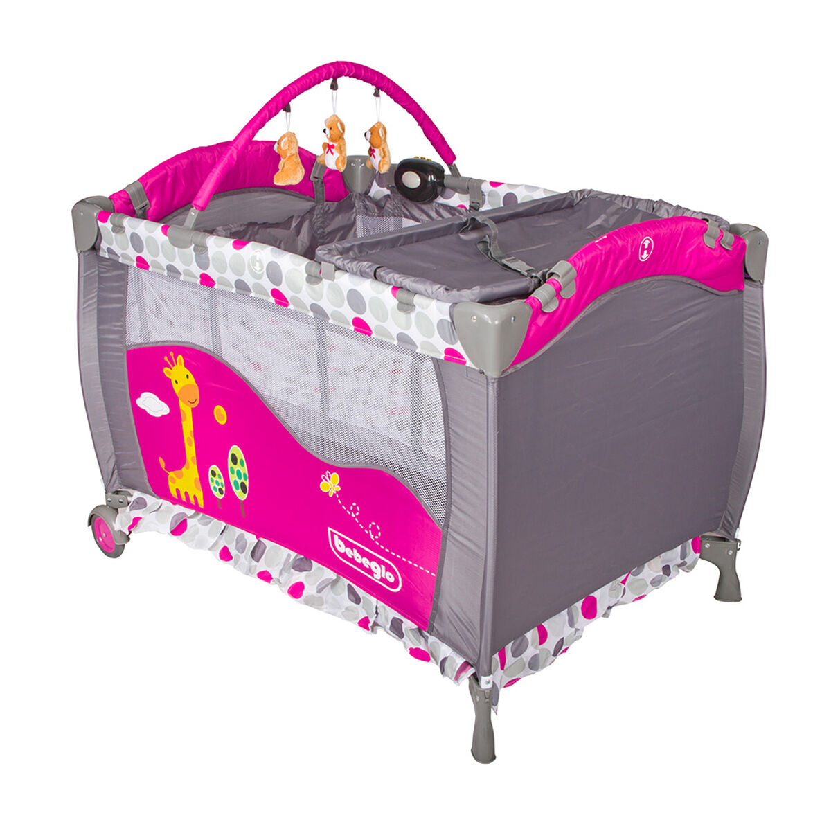 Cuna Corral Pack & Play RS-6190-3 Fucsia