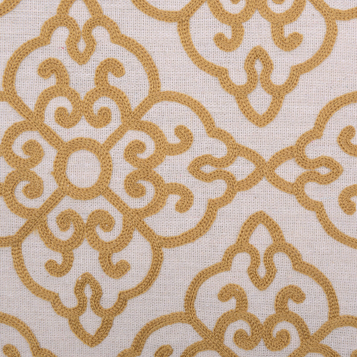 Cojín Bordado Sohome by Fabrics Grecas Amarillo 45 x 45 cm