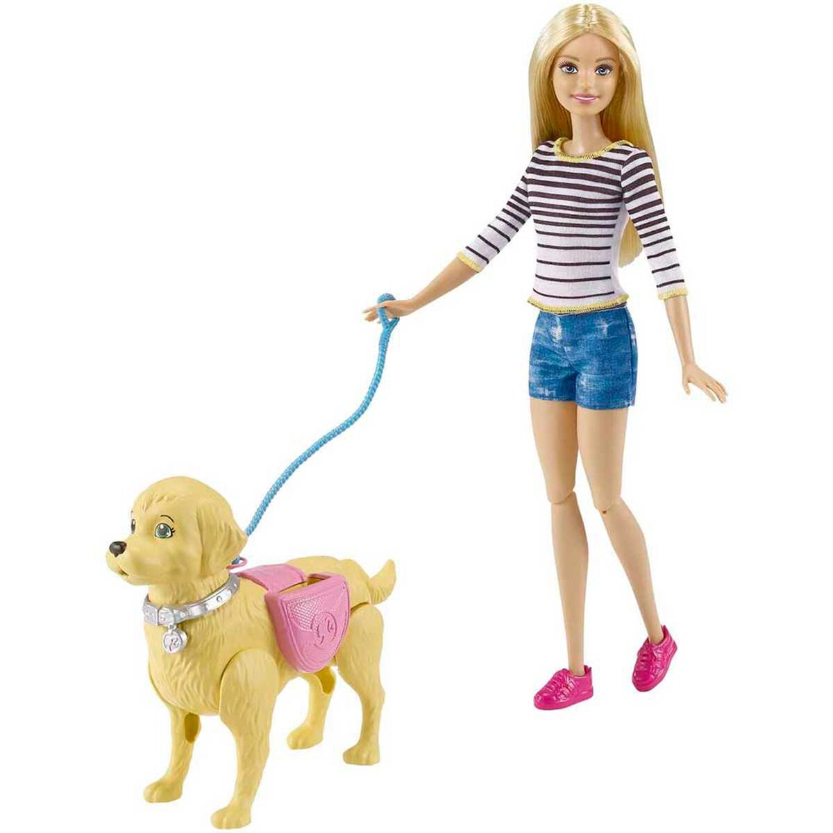 Barbie Muñeca Paseo de Perritos